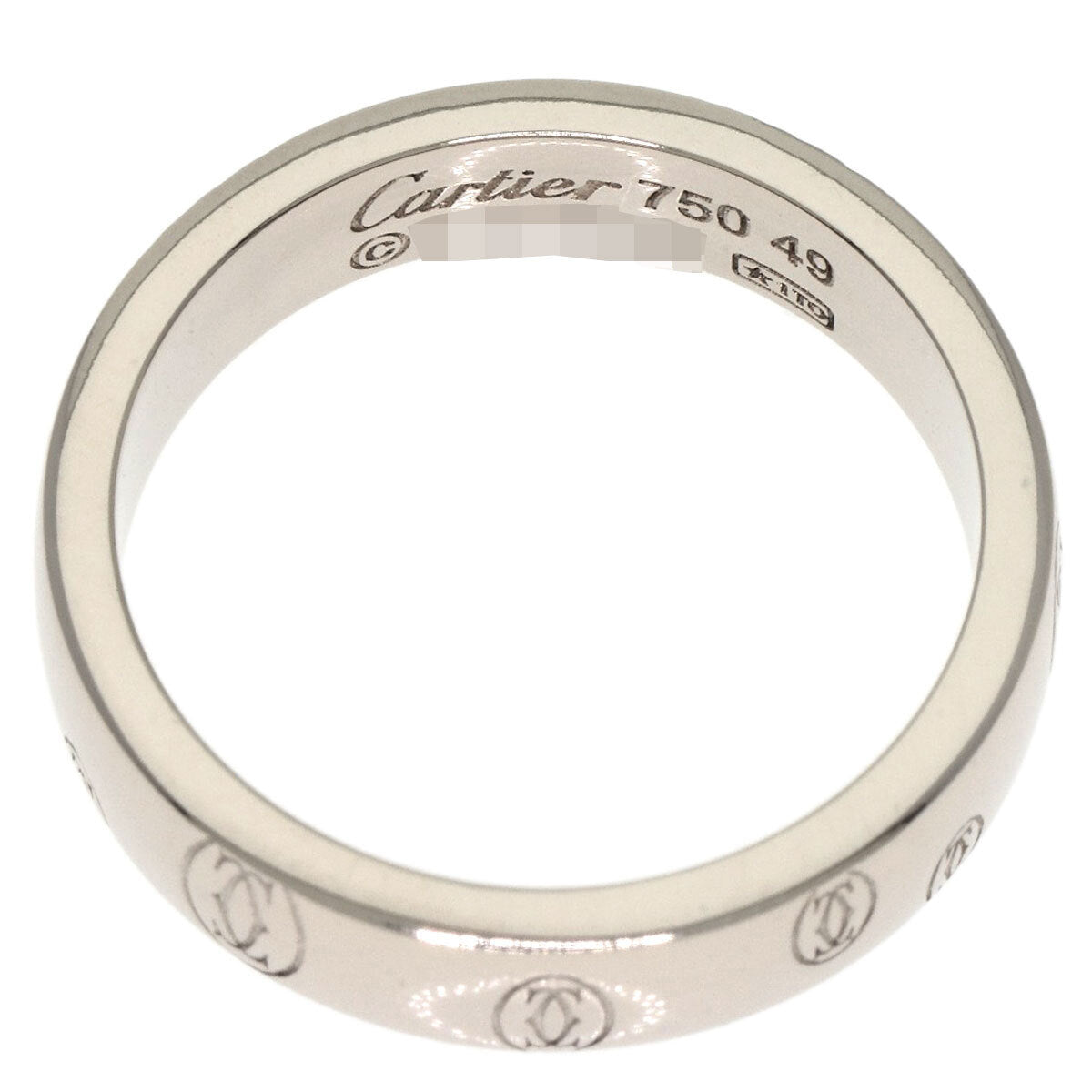 Cartier   Ring Happy Birthday # 49 K18 White Gold