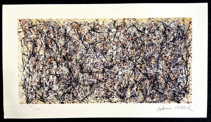 Jackson Pollock Lithograph Coa Signed Numbered By