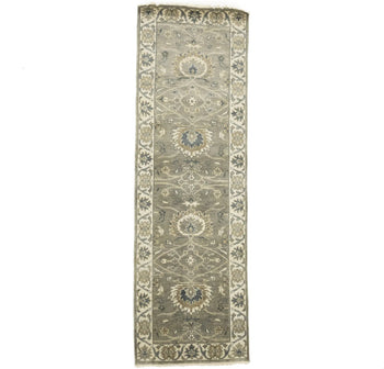 2'6X8 Ft Hand-Knotted Oushak Chobi Wool Runner