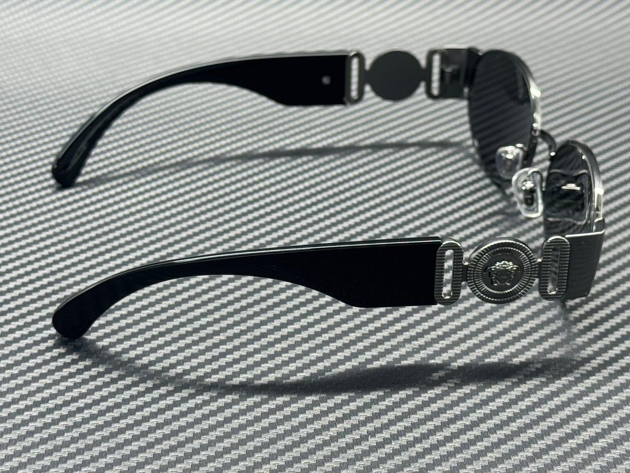 Men's Mirror Sunglasses Gunmetal Grey 56 mm Silver Ve2299