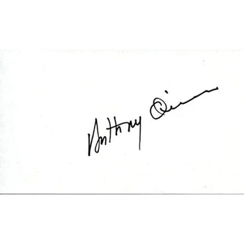 Anthony Quinn Autographed 3X5 Card