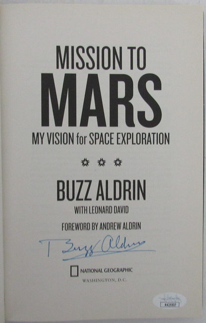 Buzz Aldrin Autographed/Signed Moon Man  "Mission