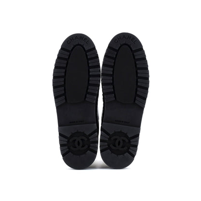 Chanel Women'S Cc Turnlock Cap Toe Chelsea Boots Leather