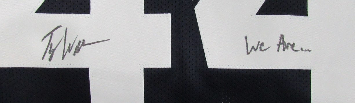 Tyler Warren Autographed Blue Custom Football Jersey Penn State Jsa 192359