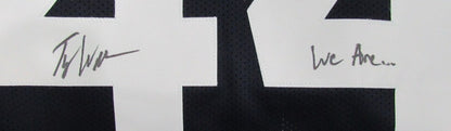 Tyler Warren Autographed Blue Custom Football Jersey Penn State Jsa 192359