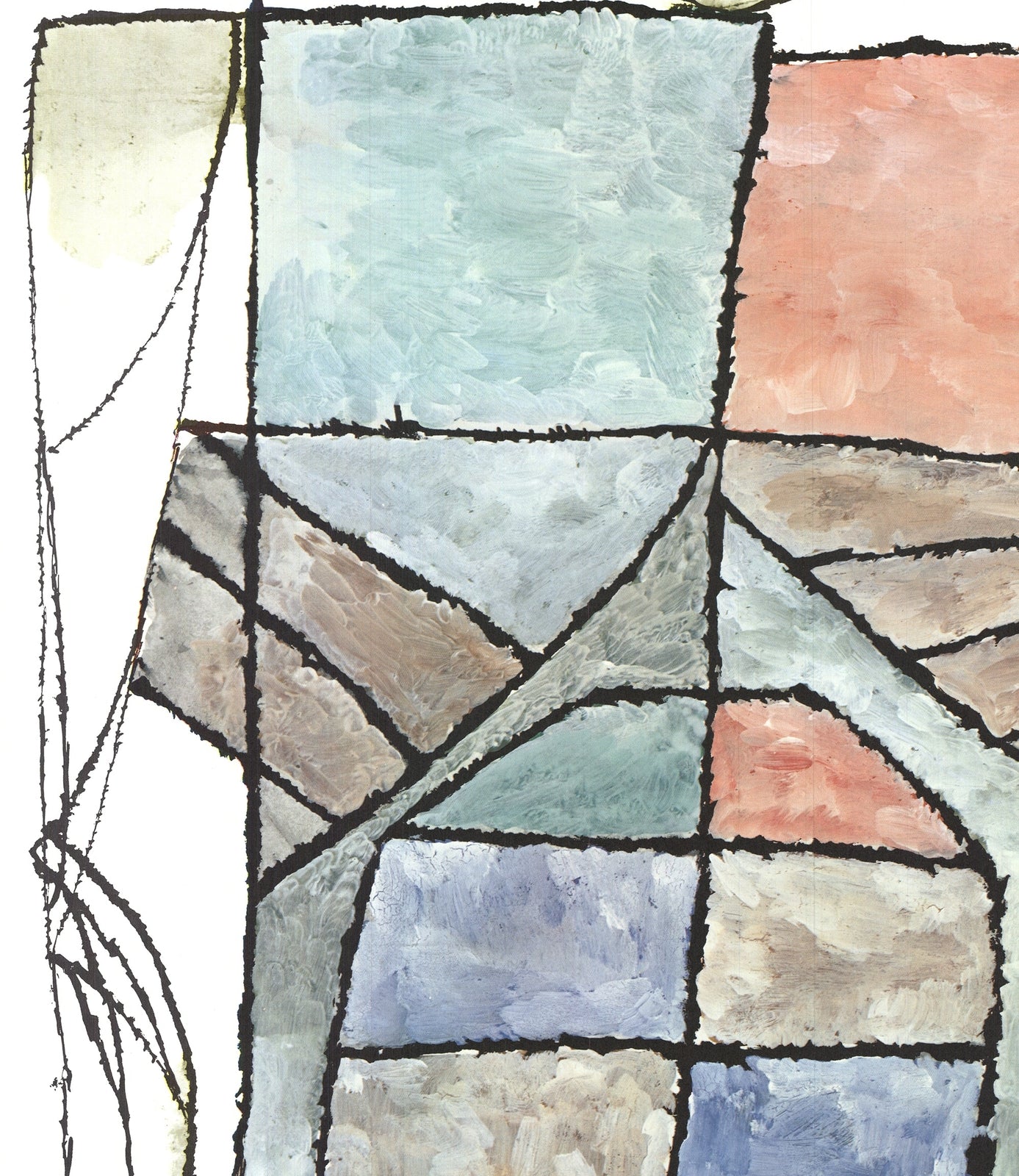 Ben Shahn Graphics " Lithograph Modernism Multicolor Blue Red Gr