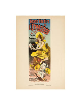 Cheret For Affiches Illustrees 1896 Original Vintage Poster Grand Theatre By