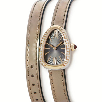 Bvlgari Serpenti 102968 Gray Case Size 20Mm X 27Mm Used Watch #7107