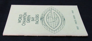 Vintage 1963 World Champion Green Bay Packers