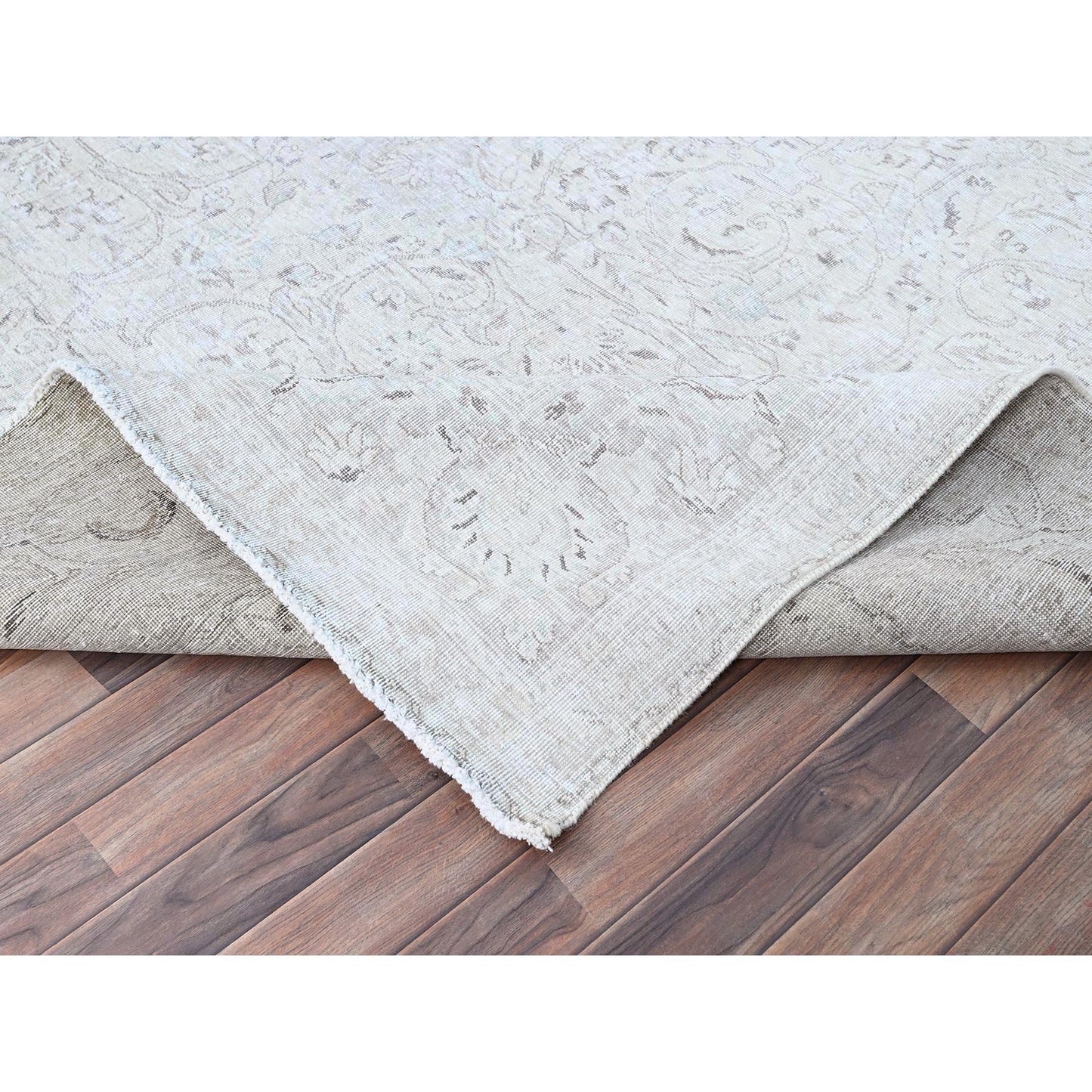 9'4"X12'1" Ivory Zoroastrian Hand Knotted Oriental Rug