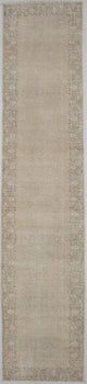 Hand-Knotted Antique Oriental Runner Rug Muted