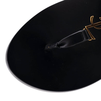 Saint Laurent Men'S Cassandra Thong Flat Sandals Leather