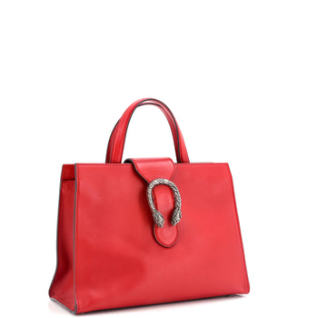 Gucci Web Dionysus Top Handle Bag Leather Large