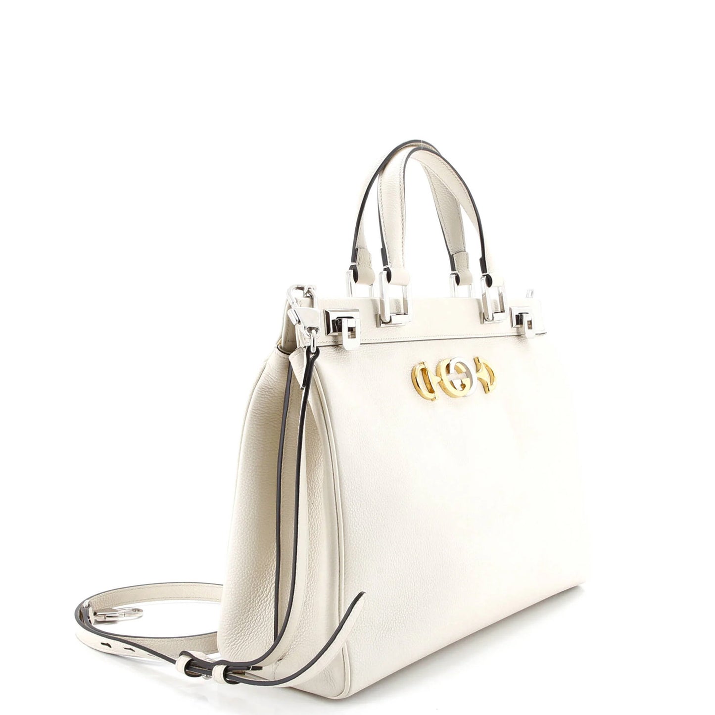 Gucci Zumi Top Handle Bag Leather Medium