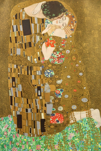 Gustav Klimt The Kiss Large Offset Print  -24.8" Verlag Galerie Welz Austria