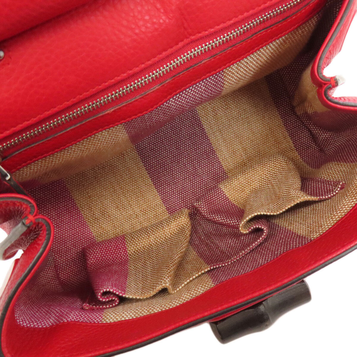 Gucci  370831 Handbag Bamboo Daily 2Way Leather