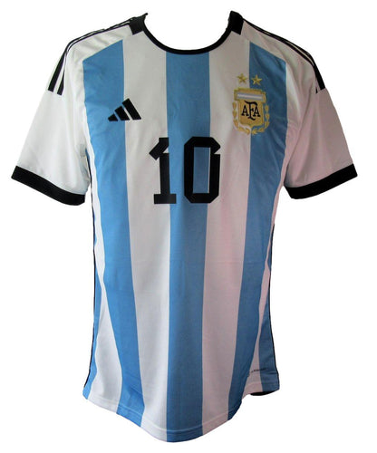 Lionel Messi Signed Argentina National 2022 Home