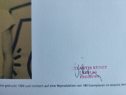 Keith Haring Lithograph Coa Signed Numbered By Hand Certified 180