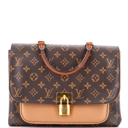 Louis Vuitton Marignan Handbag Monogram Canvas With Leather