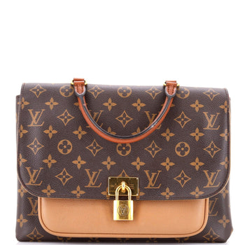 Louis Vuitton Marignan Handbag Monogram Canvas With Leather