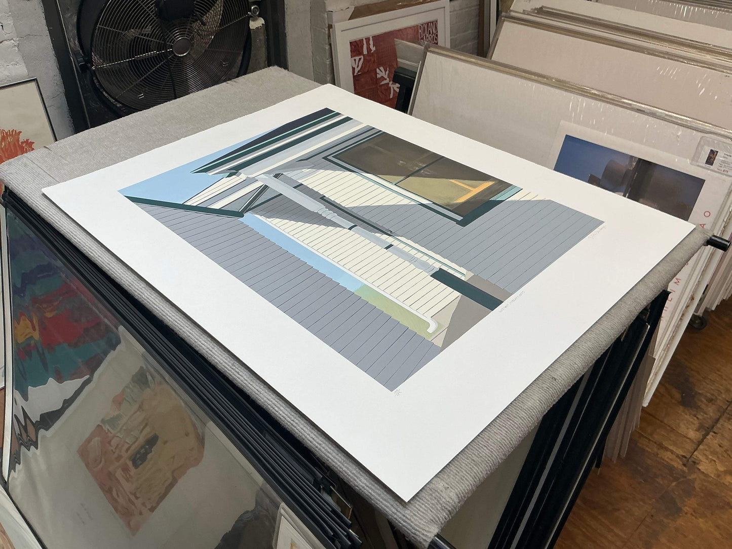 Gretchen Dow Simpson Westport Massachusetts Signed " Serigraph Con