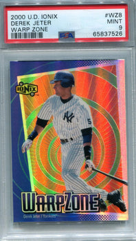 Derek Jeter 2000 Upper Deck Ionix Warpzone #Wz8 Psa Mint 9 Card