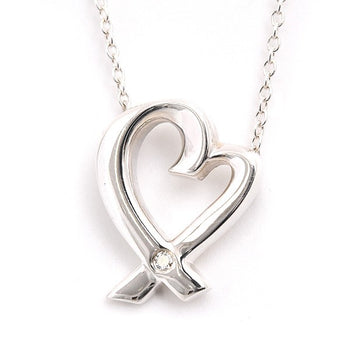 Tiffany & Co. Loving Heart Pendant By Paloma Picasso 1P Diamond Sv925