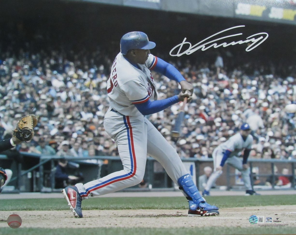 Vladimir Guerrero Hof Autographed 16X20 Photo Montreal Expos Beckett 179772