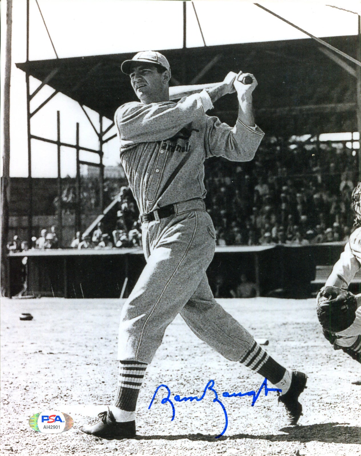 Sammy Bough Autographed 8X10 Photo (Psa)