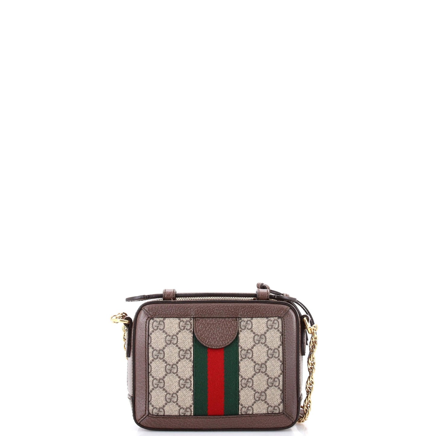 Gucci Ophidia Zip Around Camera Bag Gg Coated Canvas Mini
