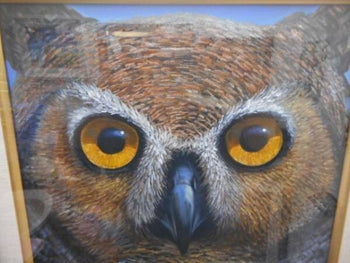 Charles Lynn Bragg - Owl Unique Original Acrylic