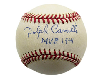 Dolph Camilli Signed/Inscribed Onl Baseball Brooklyn Dodgers Jsa 199473