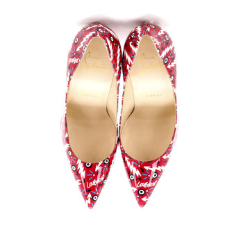 Christian Louboutin Women'S Pigalle Follies Pumps Printed Patent 100