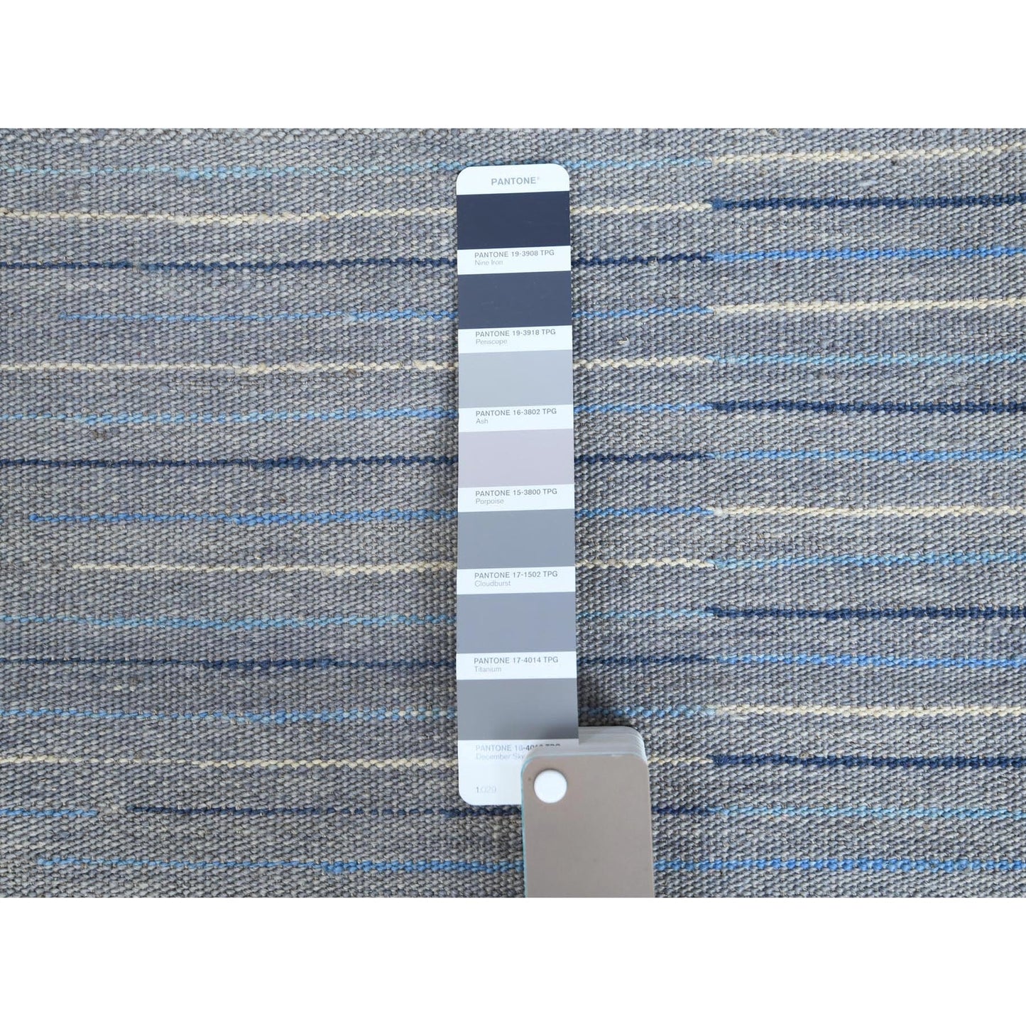 6'4"X9'1" Flat Weave Nomadic Stripe Design Kilim Hand Woven Rug