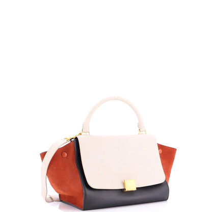 Celine Tricolor Trapeze Bag Leather Small