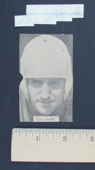 Lou Mark Nc Sate/Brooklyn Dodgers All Pro  D.1961 Signed Cut 150167