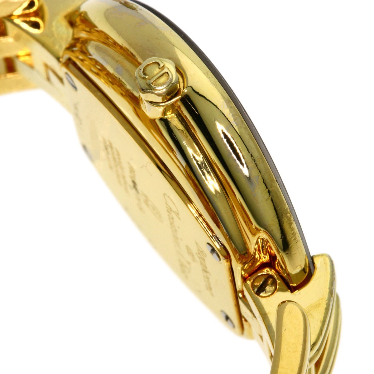 Plated CHRISTIAN DIOR Bakira Watches D46-154-4 Gold Plated/ Gold