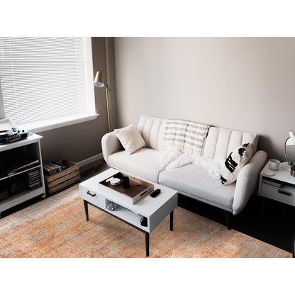 6'1"X9' Orange Overdyed Old Tebraz Distressed Look Wool Hand Knotted Rug