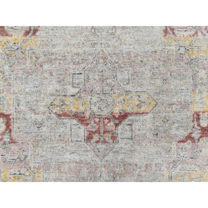 Ziegler Mahal Ivory Hand Knotted Rug 3'x5' Pure Wool