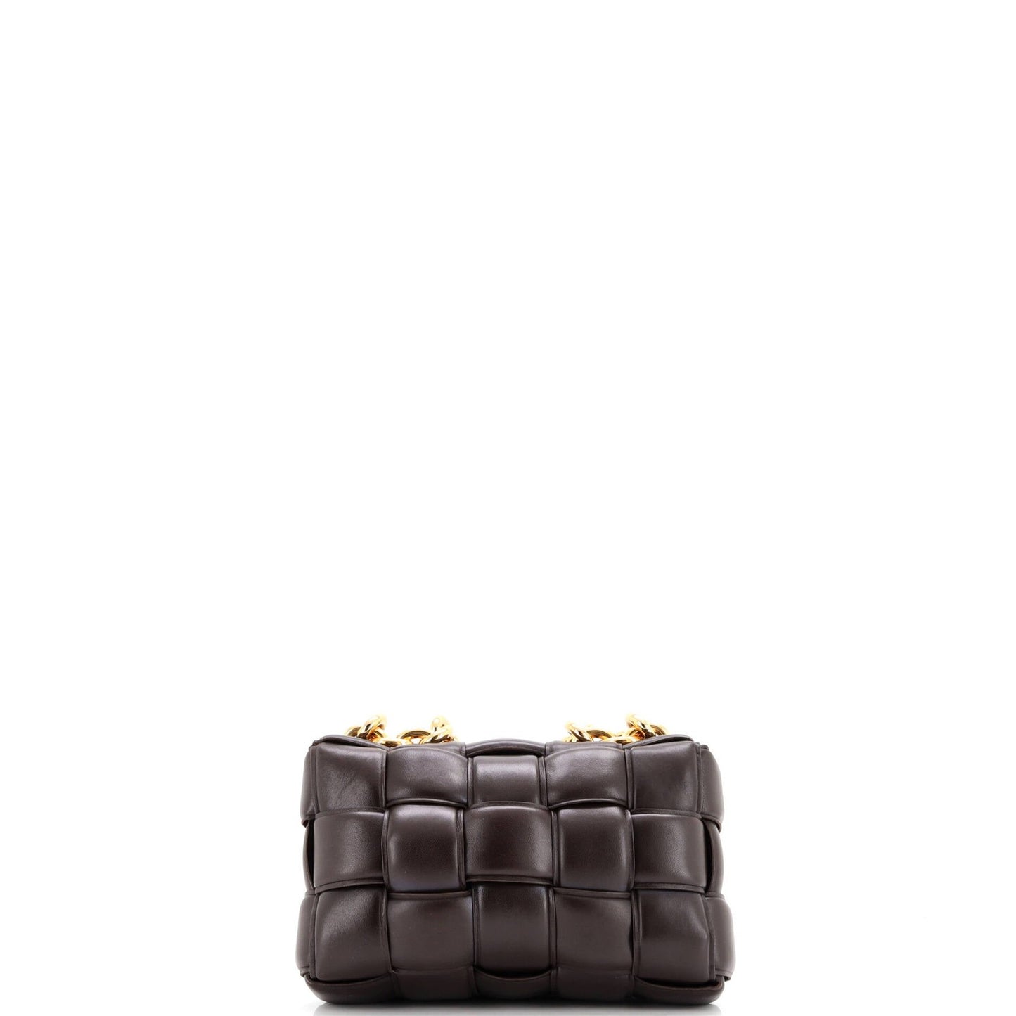 Bottega Veneta Cassette Chain Crossbody Bag Padded Maxi Intrecciato Leather