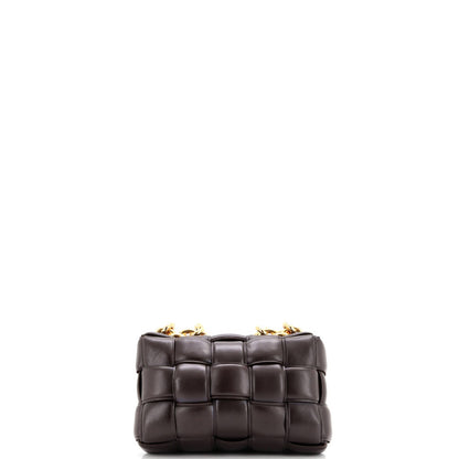 Bottega Veneta Cassette Chain Crossbody Bag Padded Maxi Intrecciato Leather