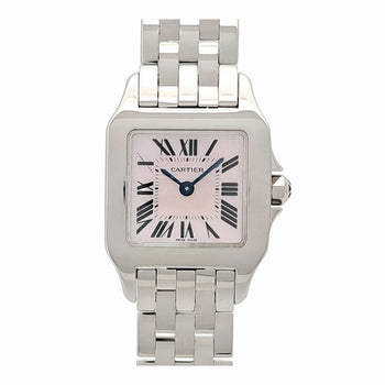 Cartier Santos Demoiselle Sm Pink Shell W25075Z5 Pink Ladies Used Watch #72221