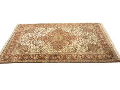 Decor 4X6 ft Handmade Agra Jaipur Rug Thick Pile Wool Oriental Carpet Floral