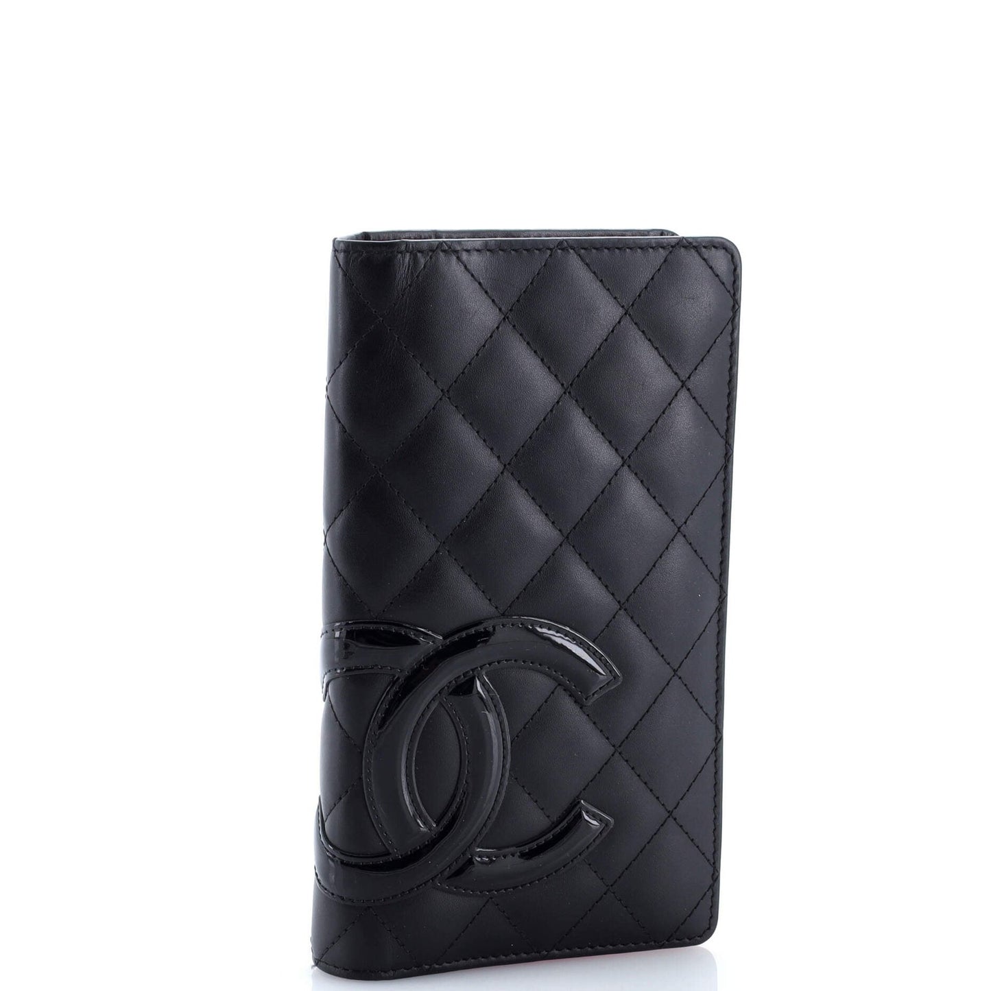 Chanel Cambon Bifold Wallet Quilted Lambskin Long