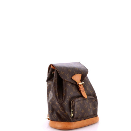 Louis Vuitton Vintage Montsouris Backpack Monogram Canvas Mm