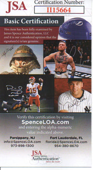 Willard Marshall Autographed Hand Filled Out Survey Page (Jsa)
