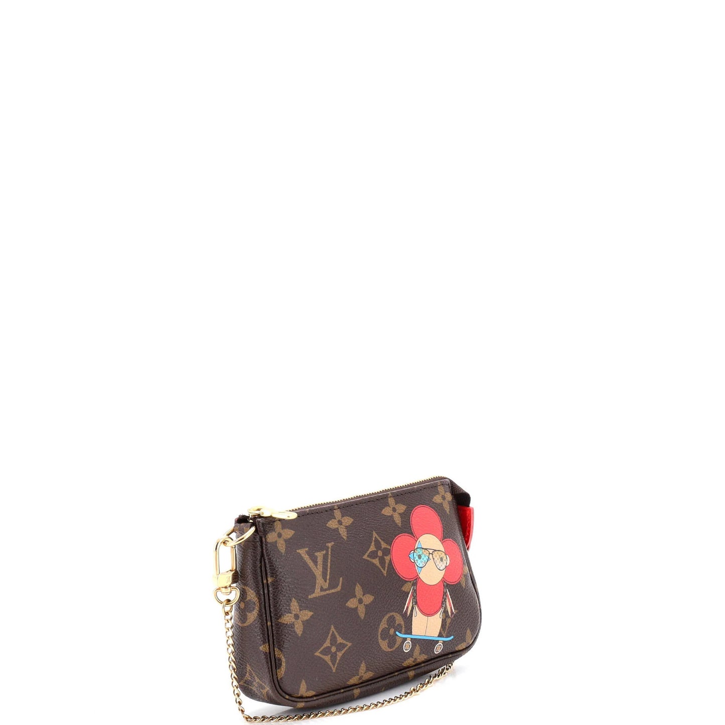 Louis Vuitton Pochette Accessoires Limited Edition Vivienne Xmas Monogram Canvas