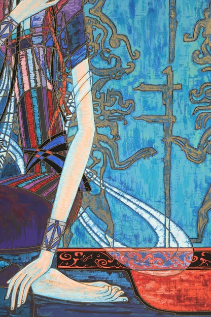 Ting Shao Kuang Original Silkscreen Serigraph Signed Framed Coa Chinese Maestro