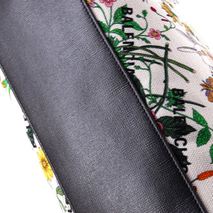 Medium Gucci x Balenciaga The Hacker Project Neo Classic City Bag Flora Canvas