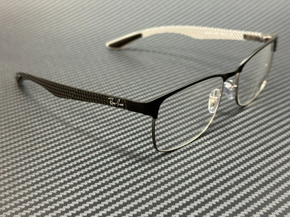 RAY BAN RX8416 2916 Matte Black on Gunmetal Square 55 mm Unisex Eyeglasses